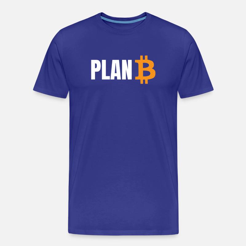 Plan Bitcoin - Männer Premium Bio T-Shirt - Königsblau
