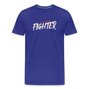 Jujutsu Fighter Shirt - Men's Premium Organic T-Shirt - royal blue - Front - Damien (186cm)