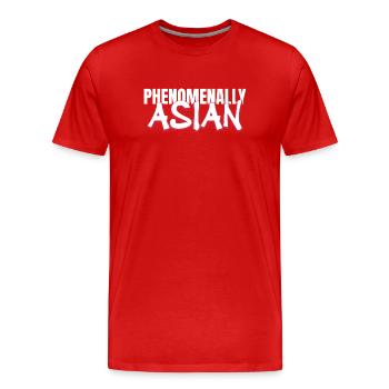 Phenomenally Asian Heritage Empowerment Art - Männer Premium Bio T-Shirt - Rot - Vorne - Damien (186cm)