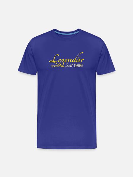 Born in 1986 - Men's Premium Organic T-Shirt - royal blue