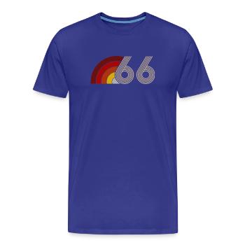 Vintage Astro 60 Jahre Sixties Party 1966 - Männer Premium Bio T-Shirt - Königsblau - Vorne - Damien (186cm)