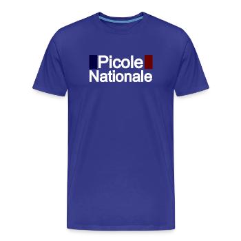 Picole nationale - T-shirt bio Premium Homme - bleu roi - Devant - Damien (186cm)