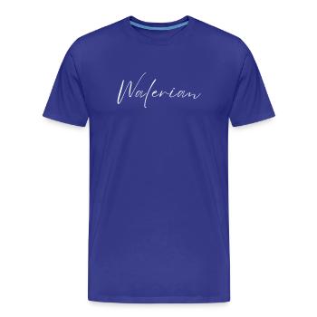 Walerian Name T-Shirt Geschenk Für Männer - Männer Premium Bio T-Shirt - Königsblau - Vorne - Damien (186cm)