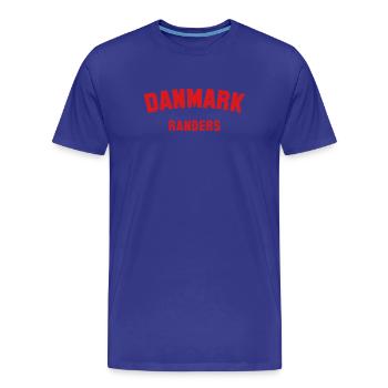 RANDERS Denmark Dänemark - Männer Premium Bio T-Shirt - Königsblau - Vorne - Damien (186cm)