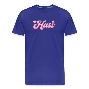 Hasi / y2k design - Men's Premium Organic T-Shirt - royal blue - Front - Damien (186cm)