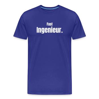 Almost an engineer - Men's Premium Organic T-Shirt - royal blue - Front - Damien (186cm)