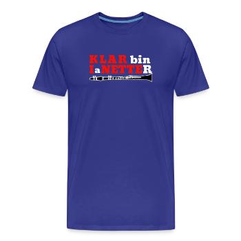 Clarinette - Klar bin I a Netter - Clarinettiste - T-shirt bio Premium Homme - bleu roi - Devant - Damien (186cm)