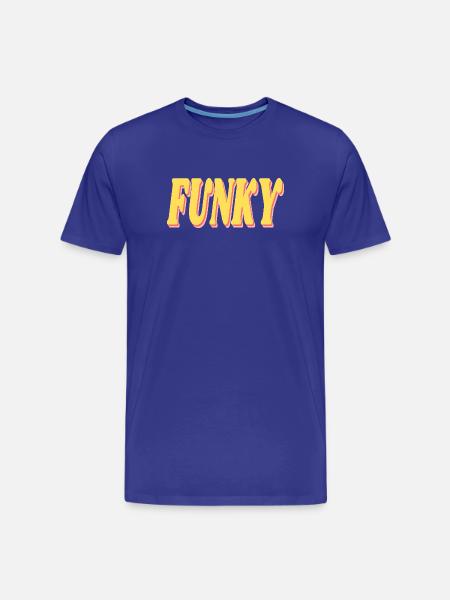 Funky - T-shirt bio Premium Homme - bleu roi