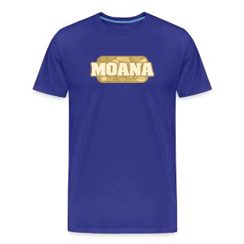 Moana als Bio - Männer Premium Bio T-Shirt - Königsblau - Vorne - Damien (186cm)
