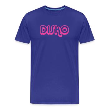 DISCO Nicki - Men's Premium Organic T-Shirt - royal blue - Front - Damien (186cm)