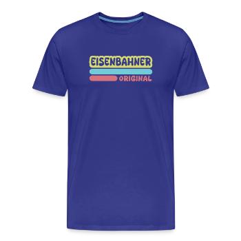 Cheminot comme prénom - T-shirt bio Premium Homme - bleu roi - Devant - Damien (186cm)