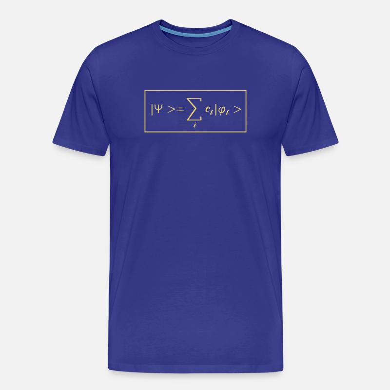 Quantenphysik Quanten Physik Quantensprung - Männer Premium Bio T-Shirt - Königsblau
