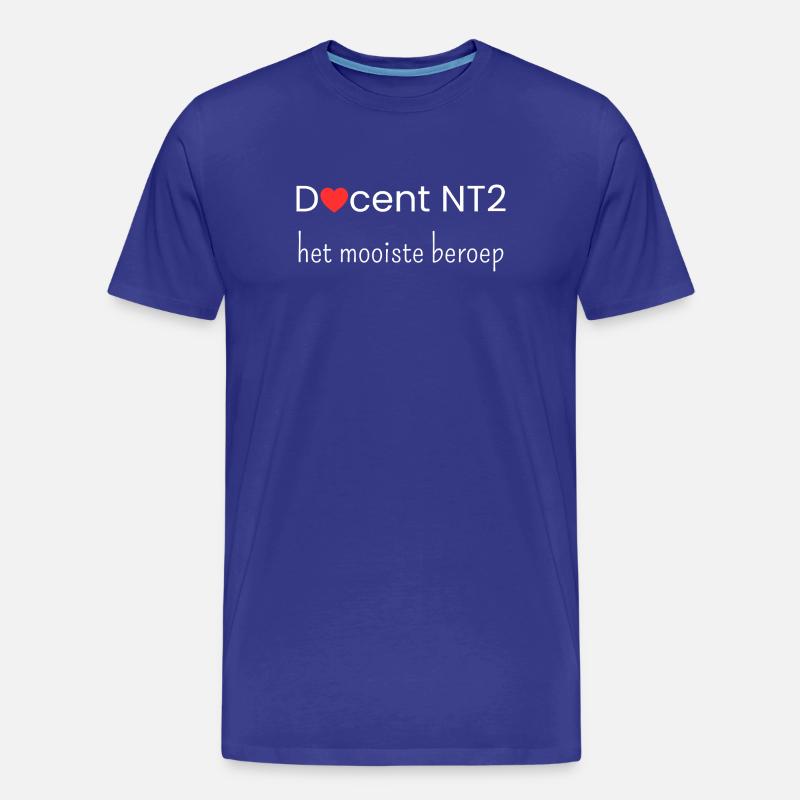 NT2-Lehrer: der beste Beruf - Männer Premium Bio T-Shirt - Königsblau