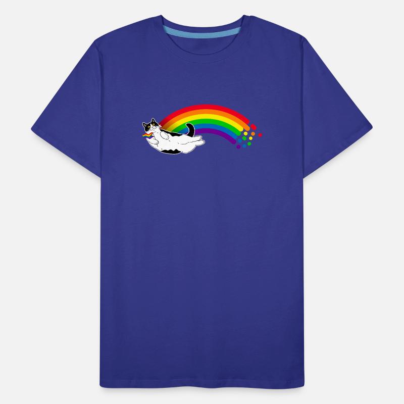 Rainbow Cat Men's Premium Organic T-Shirt