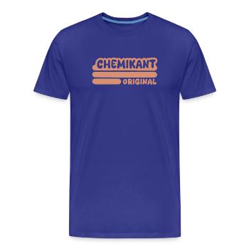 Spruch Chemikant - Männer Premium Bio T-Shirt - Königsblau - Vorne - Damien (186cm)