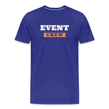 Dossier des Assistants d’Équipe de l’équipe d’Événement - T-shirt bio Premium Homme - bleu roi - Devant - Damien (186cm)