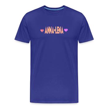 Anna-Lena - T-shirt bio Premium Homme - bleu roi - Devant - Damien (186cm)