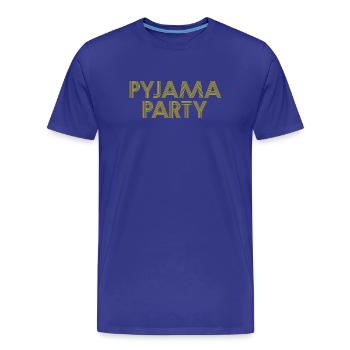 PYJAMA PARTY Bademantel - Männer Premium Bio T-Shirt - Königsblau - Vorne - Damien (186cm)
