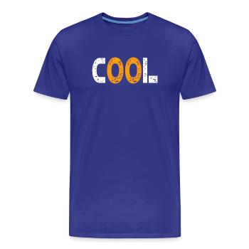 Cool moderne et jeune - T-shirt bio Premium Homme - bleu roi - Devant - Damien (186cm)