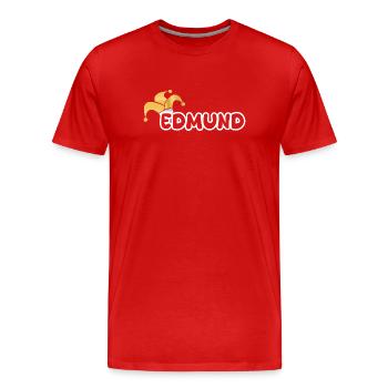 Carnival Edmund - Men's Premium Organic T-Shirt - red - Front - Damien (186cm)
