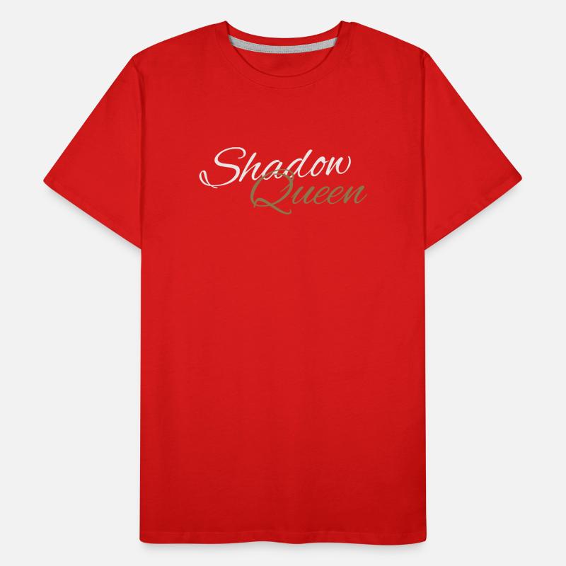 Shadow Queen Golden Cursive Script Men's Premium Organic T-Shirt