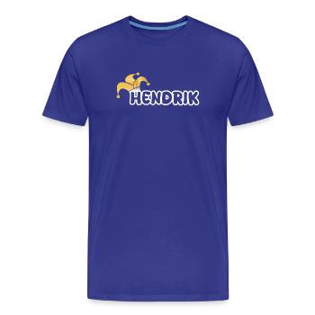 Shrovetide Hendrik - Men's Premium Organic T-Shirt - royal blue - Front - Damien (186cm)
