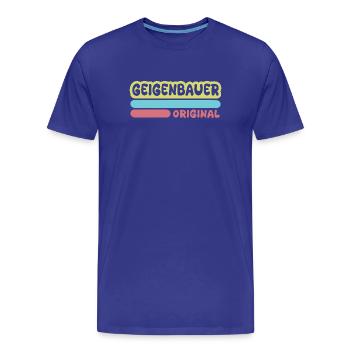 Geigenbauer als Spruch - Männer Premium Bio T-Shirt - Königsblau - Vorne - Damien (186cm)