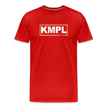 KMPL - Kumpel gold - Männer Premium Bio T-Shirt - Rot - Vorne - Damien (186cm)