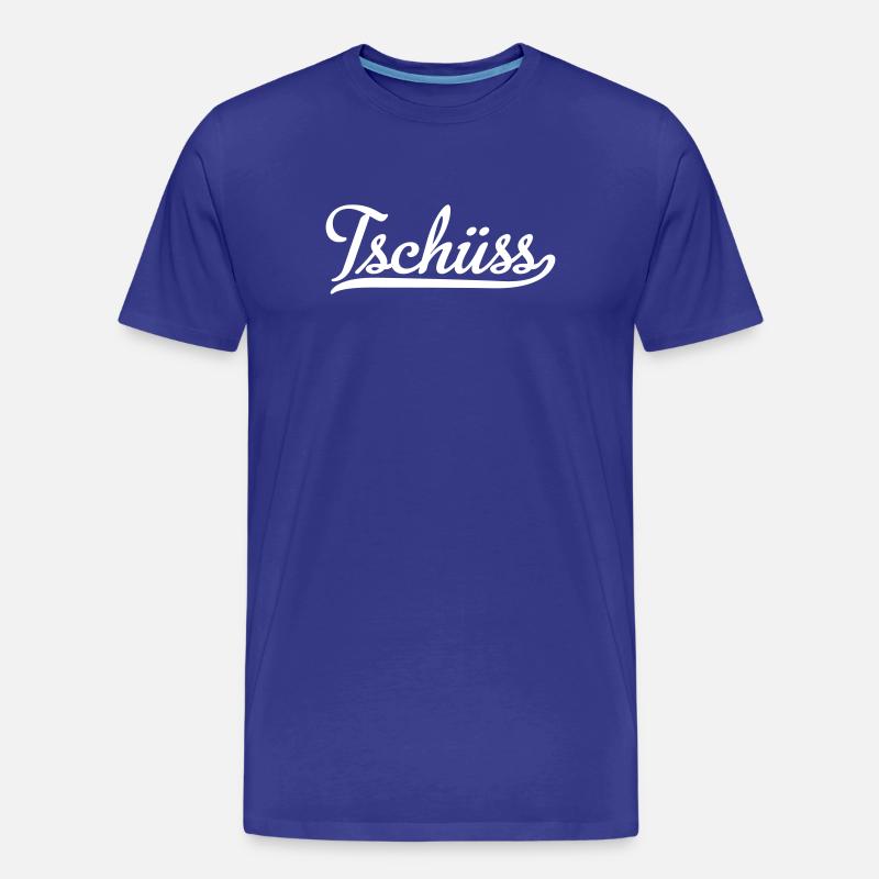 tschüss - Männer Premium Bio T-Shirt - Königsblau