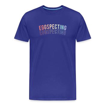 Werdende Mutter Ostern Gender Reveal - Männer Premium Bio T-Shirt - Königsblau - Vorne - Damien (186cm)