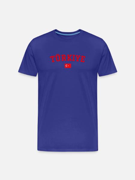 Turkey Flag Design Red - Men's Premium Organic T-Shirt - royal blue