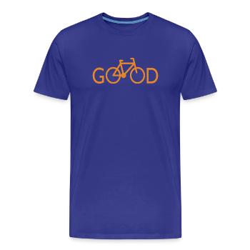 Diction du vélo cool - T-shirt bio Premium Homme - bleu roi - Devant - Damien (186cm)