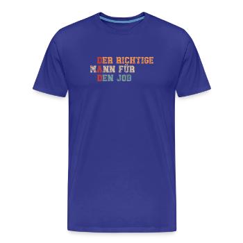 Dad - lustiger Spruch - Männer Premium Bio T-Shirt - Königsblau - Vorne - Damien (186cm)