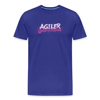 Agiler Ungehorsam - Männer Premium Bio T-Shirt - Königsblau - Vorne - Damien (186cm)