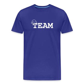 Équipe de Noël Père Noël Hat - T-shirt bio Premium Homme - bleu roi - Devant - Damien (186cm)