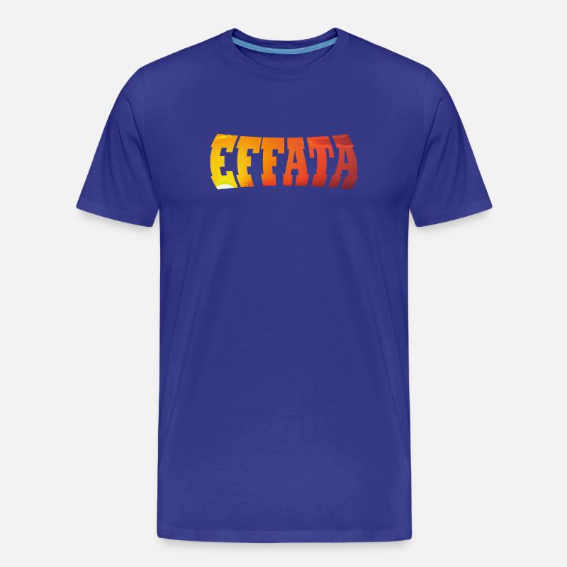 EFFATA - Men's Premium Organic T-Shirt - royal blue