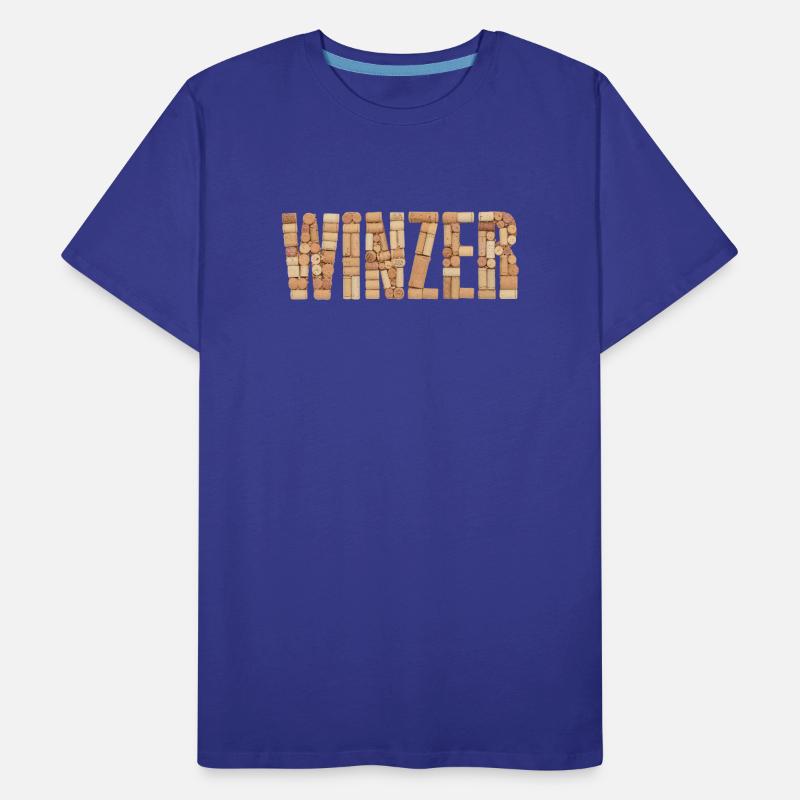 Winemaker – Cork Design Men's Premium Organic T-Shirt