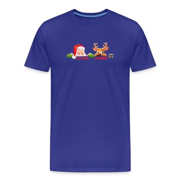 Schon Vorbei Weihnachtduo - Männer Premium Bio T-Shirt - Königsblau - Vorne - Damien (186cm)