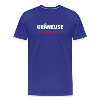 craneuse - T-shirt bio Premium Homme - bleu roi - Devant - Damien (186cm)