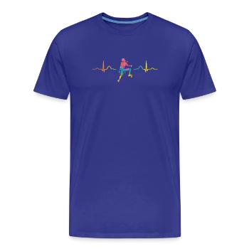 Boulderer Herzschlag Boulder Bouldern - Männer Premium Bio T-Shirt - Königsblau - Vorne - Damien (186cm)