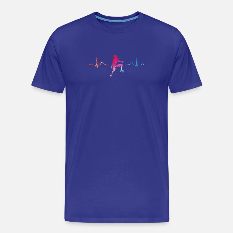 Boulderer Herzschlag Boulder Bouldern - Männer Premium Bio T-Shirt - Königsblau