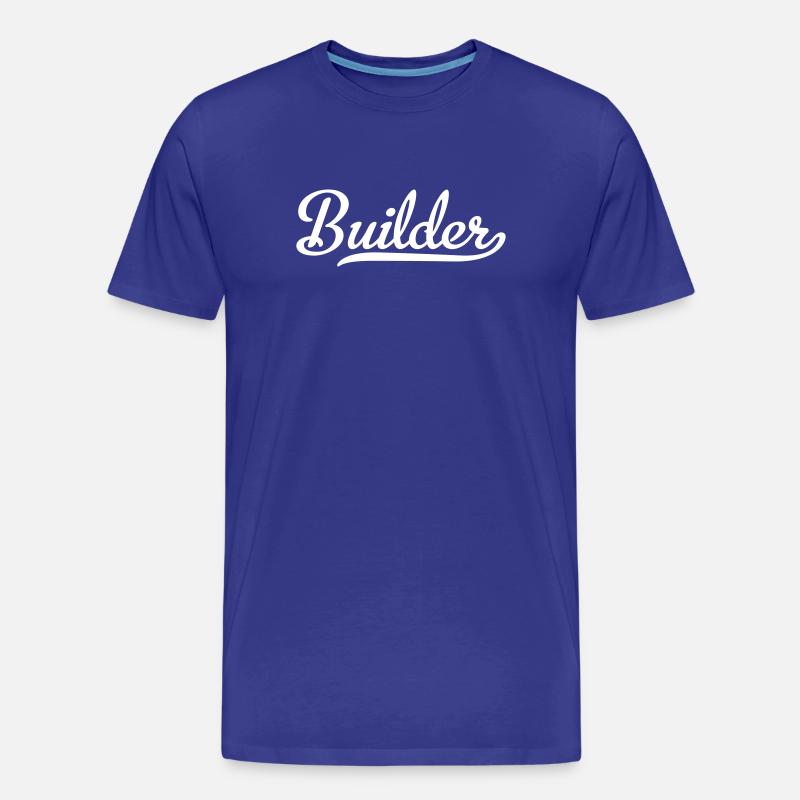 Bauarbeiter - Männer Premium Bio T-Shirt - Königsblau