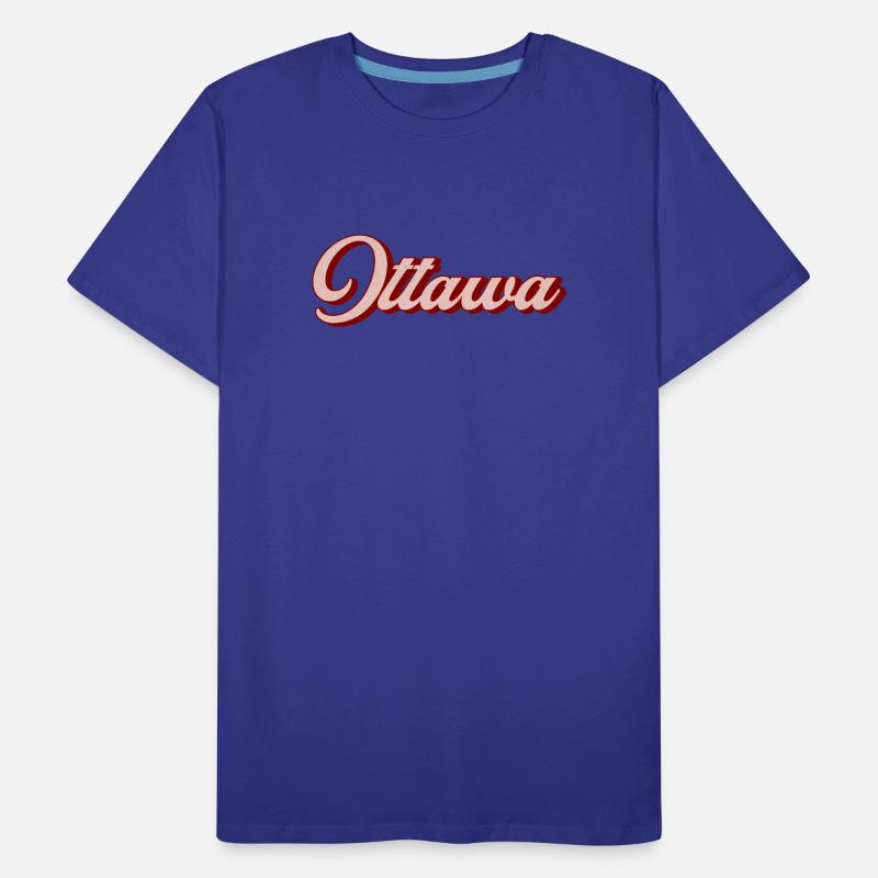 Script rétro d’Ottawa T-shirt bio Premium Homme