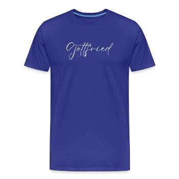 T-shirt Gottfried Nom cadeau pour hommes - T-shirt bio Premium Homme - bleu roi - Devant - Damien (186cm)