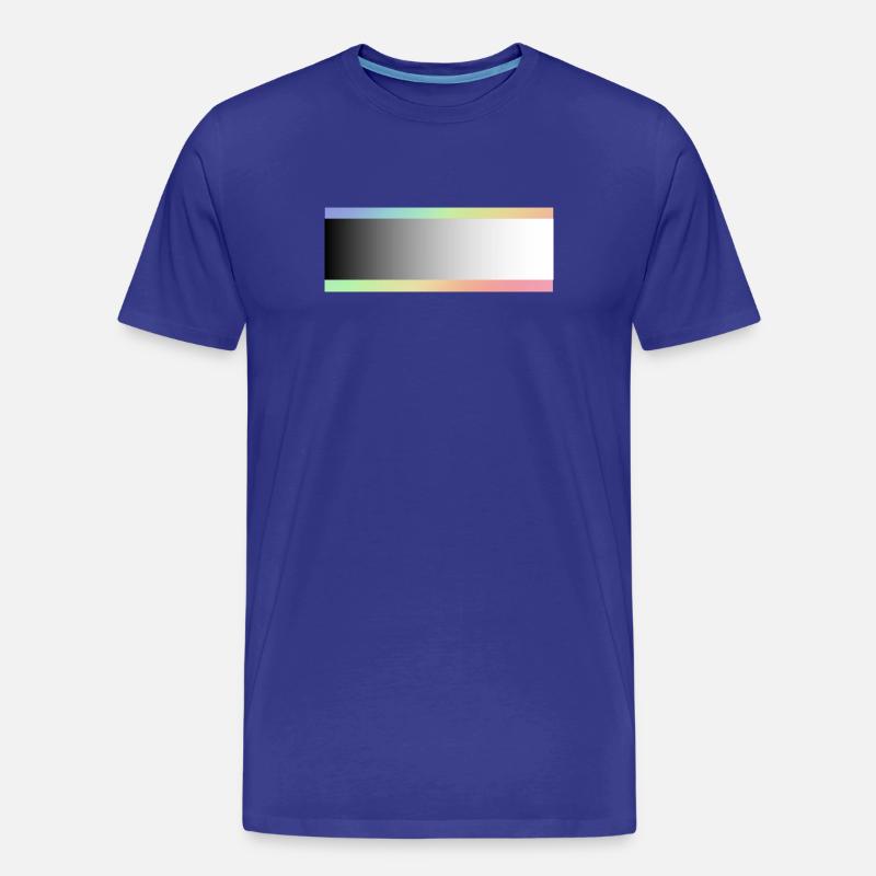 Grauzonen und Bunt - Männer Premium Bio T-Shirt - Königsblau