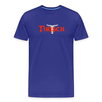 Tirisch Folk-Rock - Männer Premium Bio T-Shirt - Königsblau - Vorne - Damien (186cm)