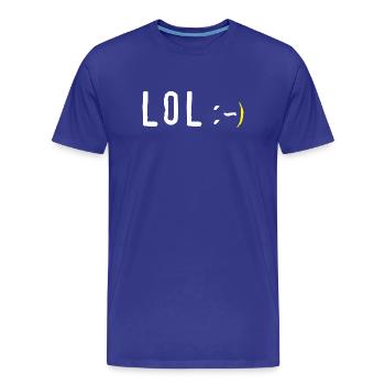 lol - T-shirt bio Premium Homme - bleu roi - Devant - Damien (186cm)
