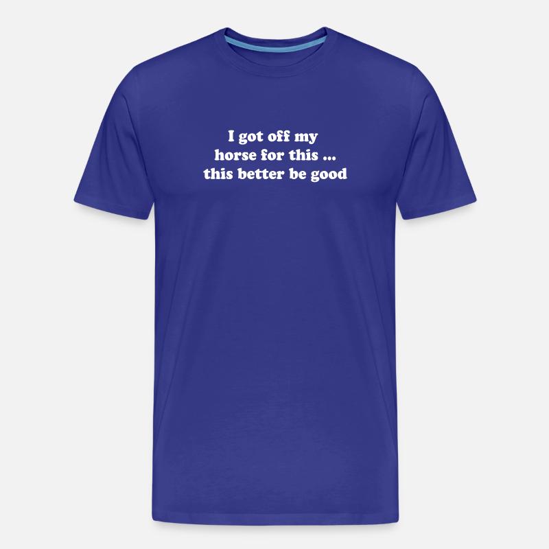 Pferd - Männer Premium Bio T-Shirt - Königsblau
