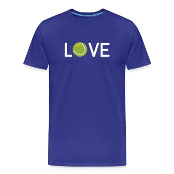 Tennis-Liebhaber - Männer Premium Bio T-Shirt - Königsblau - Vorne - Damien (186cm)