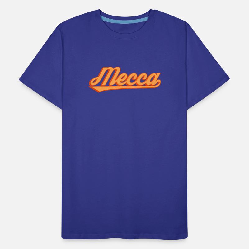 Lettrage rétro de La Mecque T-shirt bio Premium Homme